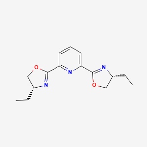 molecular formula C15H19N3O2 B3321229 2,6-Bis((R)-4-ethyl-4,5-dihydrooxazol-2-yl)pyridine CAS No. 131864-68-1