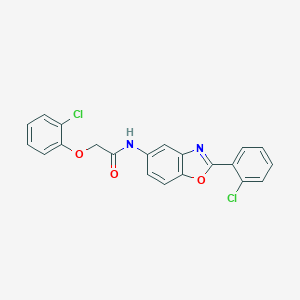 2-(2-chlorophenoxy)-N-[2-(2-chlorophenyl)-1,3-benzoxazol-5-yl]acetamide
