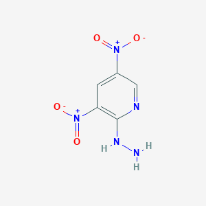 molecular formula C5H5N5O4 B3321251 3,5-Dinitro-pyridin-2-ylhydrazine CAS No. 13250-43-6