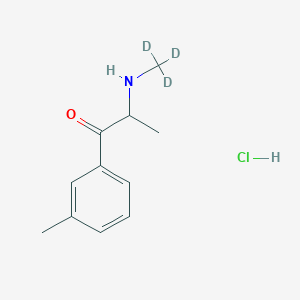 molecular formula C11H16ClNO B3321284 1-(3-Methylphenyl)-2-(trideuteriomethylamino)propan-1-one;hydrochloride CAS No. 1329834-37-8