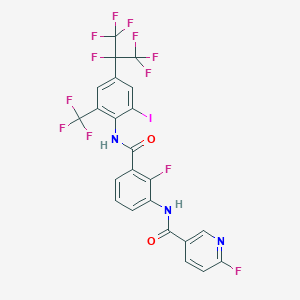 molecular formula C23H10F12IN3O2 B3321297 Unii-E583fhz8C9 CAS No. 1331922-53-2