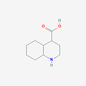 molecular formula C10H17NO2 B3321315 Decahydroquinoline-4-carboxylic acid CAS No. 13337-72-9