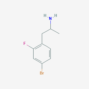 molecular formula C9H11BrFN B3321342 1-(4-Bromo-2-fluorophenyl)propan-2-amine CAS No. 1335696-16-6