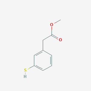 molecular formula C9H10O2S B3321359 Methyl (3-mercaptophenyl)acetate CAS No. 133806-71-0