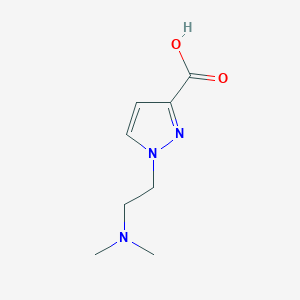 molecular formula C8H13N3O2 B3321386 1-[2-(Dimethylamino)ethyl]-1H-pyrazole-3-carboxylic acid CAS No. 1341056-07-2
