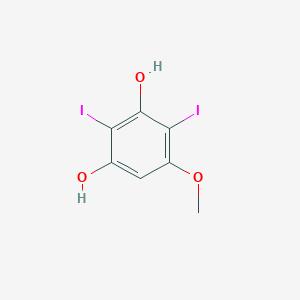 molecular formula C7H6I2O3 B3321482 2,4-Diiodo-5-methoxybenzene-1,3-diol CAS No. 134810-56-3