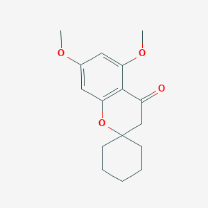 molecular formula C16H20O4 B3321497 5,7-Dimethoxyspiro[chroman-2,1'-cyclohexan]-4-one CAS No. 135110-57-5