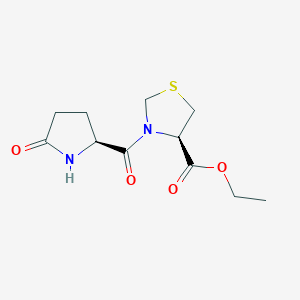 (R)-Ethyl 3-((S)-5-oxopyrrolidine-2-carbonyl)thiazolidine-4-carboxylate