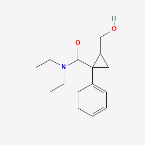 molecular formula C15H21NO2 B3321525 N,N-diethyl-2-(hydroxymethyl)-1-phenylcyclopropane-1-carboxamide CAS No. 1353644-49-1