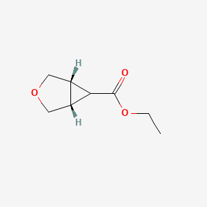 molecular formula C8H12O3 B3321540 Ethyl trans-3-oxabicyclo[3.1.0]hexane-6-carboxylate CAS No. 135637-81-9