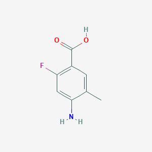 molecular formula C8H8FNO2 B3321564 4-氨基-2-氟-5-甲基苯甲酸 CAS No. 1357943-26-0