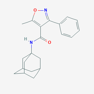 molecular formula C21H24N2O2 B332157 N-(1-Adamantyl)-5-methyl-3-phenyl-4-isoxazolecarboxamide 