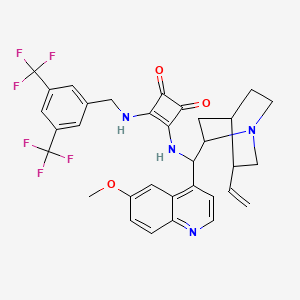 3-[[[3,5-Bis(trifluoromethyl)phenyl]methyl]amino]-4-[[(9R)-6'-methoxycinchonan-9-yl]amino]-3-cyclobutene-1,2-dione