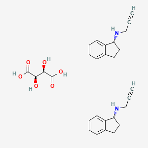 molecular formula C28H32N2O6 B3321589 Rasagiline tartrate CAS No. 136236-52-7