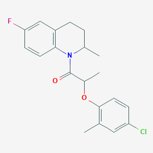 1-[2-(4-Chloro-2-methylphenoxy)propanoyl]-6-fluoro-2-methyl-1,2,3,4-tetrahydroquinoline
