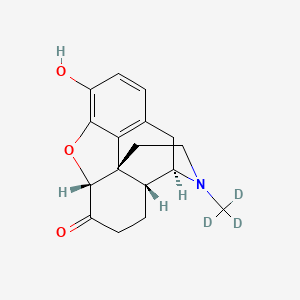 molecular formula C17H19NO3 B3321636 氢吗啡酮-D3 CAS No. 136765-37-2