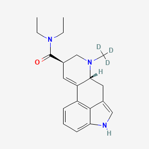 molecular formula C20H25N3O B3321641 (6aR,9R)-N,N-diethyl-7-(trideuteriomethyl)-6,6a,8,9-tetrahydro-4H-indolo[4,3-fg]quinoline-9-carboxamide CAS No. 136765-38-3