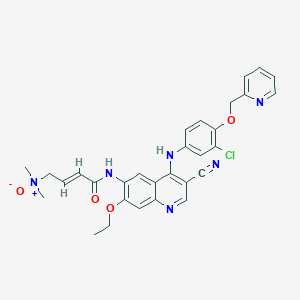 molecular formula C30H29ClN6O4 B3321713 奈拉替尼二甲胺 N-氧化物 CAS No. 1376615-55-2