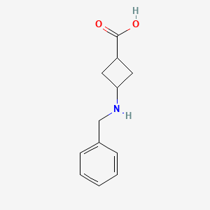 molecular formula C12H15NO2 B3321755 3-(Benzylamino)cyclobutane-1-carboxylic acid CAS No. 1382035-25-7