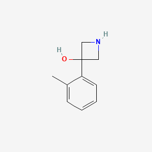 molecular formula C10H13NO B3321816 3-(2-Methylphenyl)azetidin-3-ol CAS No. 1388040-60-5