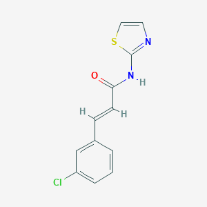 molecular formula C12H9ClN2OS B332182 3-(3-chlorophenyl)-N-(1,3-thiazol-2-yl)acrylamide 