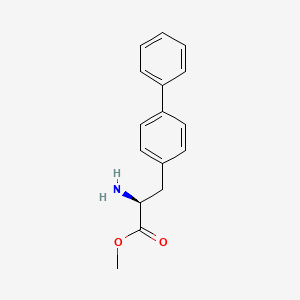 molecular formula C16H17NO2 B3321824 (S)-Methyl 3-([1,1'-biphenyl]-4-yl)-2-aminopropanoate CAS No. 139040-51-0