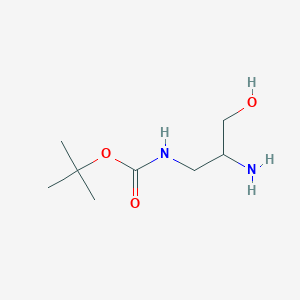 molecular formula C8H18N2O3 B3321831 tert-Butyl (2-amino-3-hydroxypropyl)carbamate CAS No. 1391046-15-3