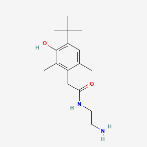 N-(2-aminoethyl)-2-(4-tert-butyl-3-hydroxy-2,6-dimethylphenyl)acetamide