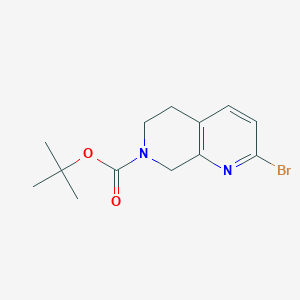 Tert-butyl 2-bromo-5,8-dihydro-1,7-naphthyridine-7(6H)-carboxylate