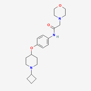 molecular formula C21H31N3O3 B3321909 Suvn-G3031 CAS No. 1394808-82-2