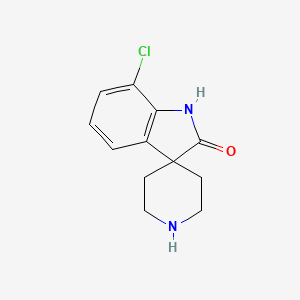 molecular formula C12H13ClN2O B3321910 7-Chlorospiro[indoline-3,4'-piperidin]-2-one CAS No. 1395070-97-9