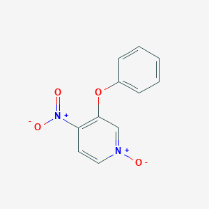 molecular formula C11H8N2O4 B3321919 4-nitro-3-phenoxypyridine N-oxide CAS No. 13959-53-0