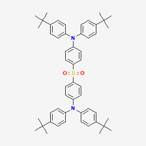 molecular formula C52H60N2O2S B3321934 4,4'-Sulfonylbis[N,N-bis(4-tert-butylphenyl)aniline] CAS No. 1396165-17-5