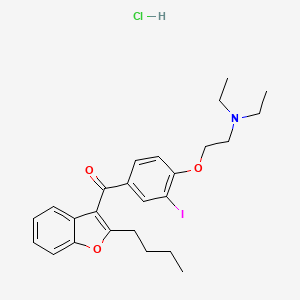 molecular formula C25H31ClINO3 B3321943 Mono-iodo amiodarone CAS No. 1397201-93-2
