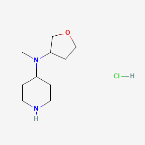 molecular formula C10H21ClN2O B3321958 N-Methyl-n-(oxolan-3-yl)piperidin-4-amine hydrochloride CAS No. 1403766-96-0