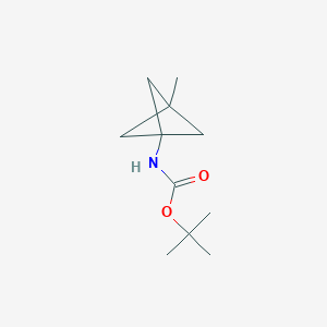 molecular formula C11H19NO2 B3321963 tert-Butyl (3-methylbicyclo[1.1.1]pentan-1-yl)carbamate CAS No. 1403865-40-6