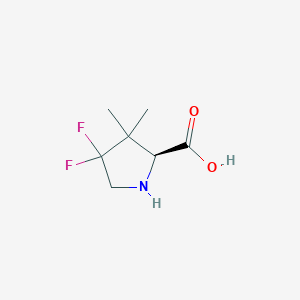 (S)-4,4-Difluoro-3,3-dimethylpyrrolidine-2-carboxylic acid