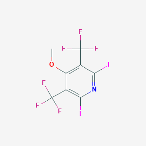 molecular formula C8H3F6I2NO B3321995 2,6-Diiodo-4-methoxy-3,5-bis-trifluoromethylpyridine CAS No. 1408279-91-3