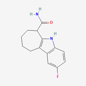 2-Fluoro-5,6,7,8,9,10-hexahydro-cyclohepta[b]indole-6-carboxylic acid amide