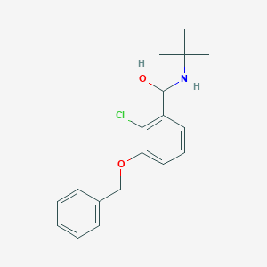 (3-(Benzyloxy)-2-chlorophenyl)(tert-butylamino)methanol
