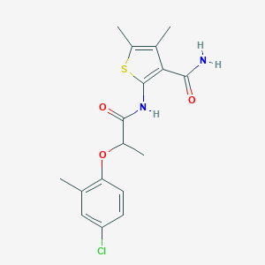 2-{[2-(4-Chloro-2-methylphenoxy)propanoyl]amino}-4,5-dimethyl-3-thiophenecarboxamide
