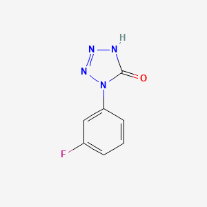 molecular formula C7H5FN4O B3322150 1-(3-Fluorophenyl)-1H-tetrazol-5(4H)-one CAS No. 14213-08-2