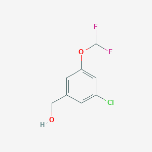 molecular formula C8H7ClF2O2 B3322212 (3-Chloro-5-(difluoromethoxy)phenyl)methanol CAS No. 1427364-47-3