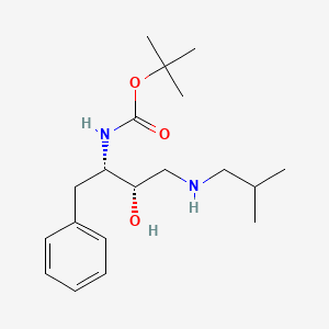 molecular formula C19H32N2O3 B3322262 tert-Butyl (2S,3S)-3-hydroxy-4-(isobutylamino)-1-phenylbutan-2-ylcarbamate CAS No. 143225-31-4