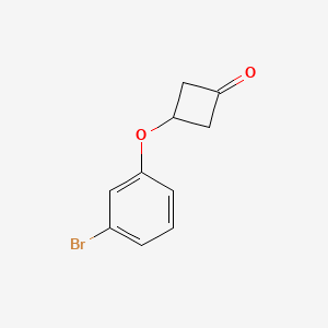 molecular formula C10H9BrO2 B3322275 3-(3-Bromophenoxy)cyclobutan-1-one CAS No. 1434141-85-1