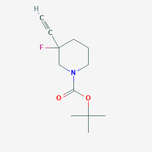 tert-Butyl 3-ethynyl-3-fluoropiperidine-1-carboxylate