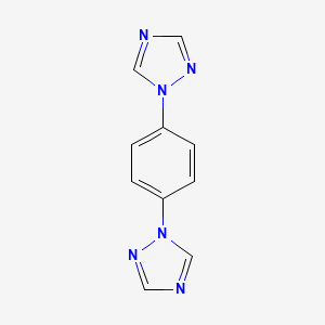 molecular formula C10H8N6 B3322294 1,4-二(1H-1,2,4-三唑-1-基)苯 CAS No. 1435710-71-6