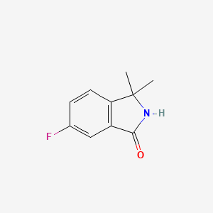 molecular formula C10H10FNO B3322320 6-氟-3,3-二甲基异吲哚啉-1-酮 CAS No. 1440519-93-6