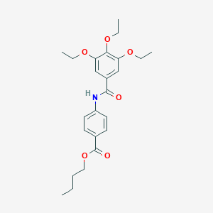 molecular formula C24H31NO6 B332235 Butyl 4-[(3,4,5-triethoxybenzoyl)amino]benzoate 