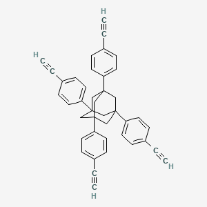 molecular formula C42H32 B3322403 1,3,5,7-四(4-乙炔基苯基)金刚烷 CAS No. 144970-32-1